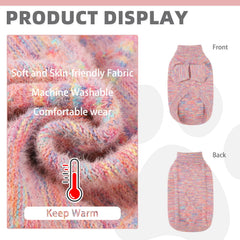 KOOLTAIL dog sweater warm velvet fleece texture highlights comfort and stretch.