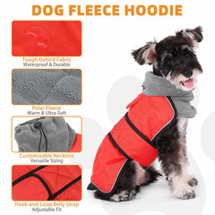 KOOLTAIL dog winter coat adjustable neck and belly straps ensure secure fit for active dogs.