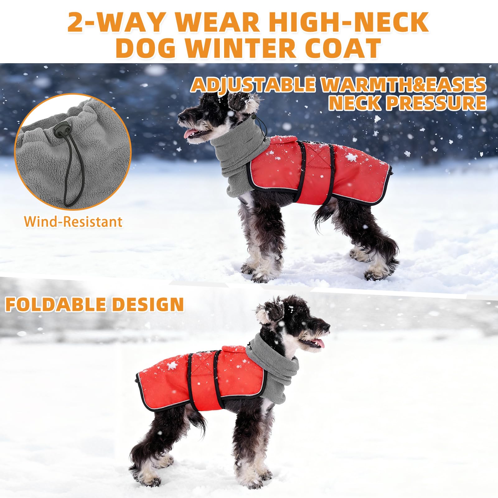 KOOLTAIL built-in leash hole with weatherproof flap simplifies daily walks.