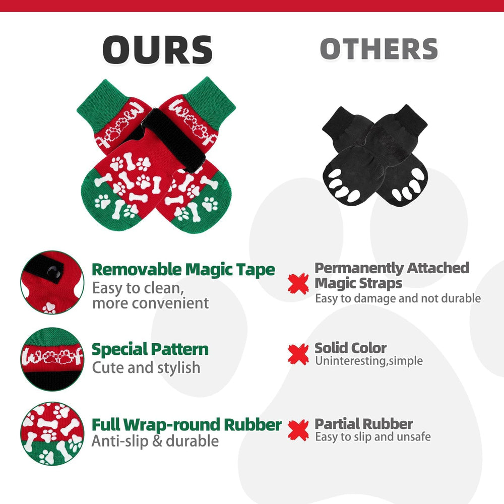 KOOLTAIL double-sided grip socks extend traction life for unpredictable floor surfaces