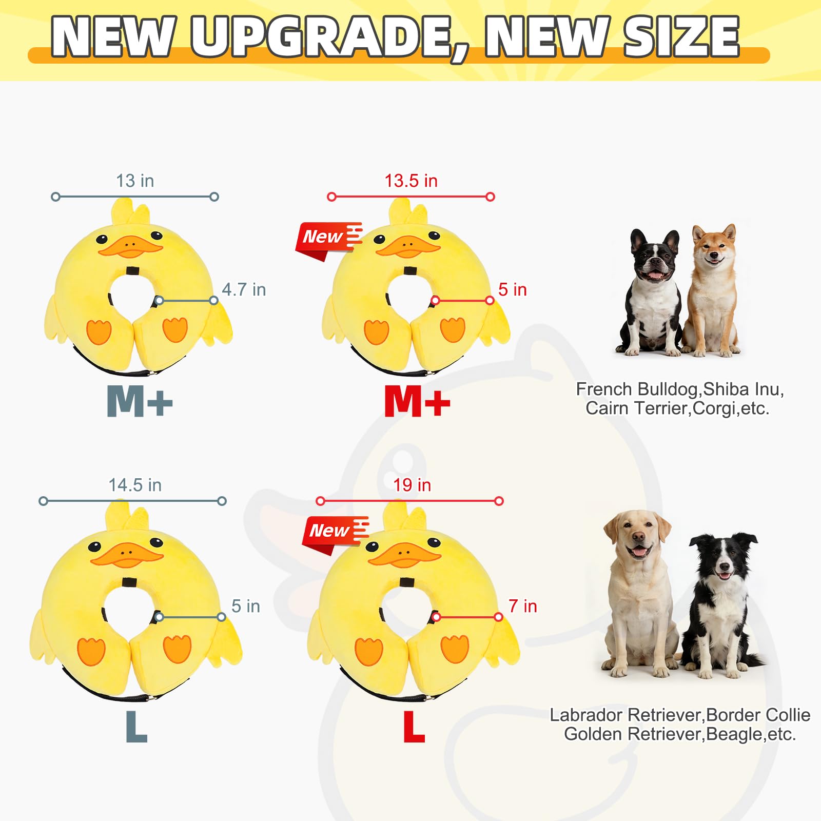 KOOLTAIL inflatable dog cone collar outer detail with reflective safety strip.