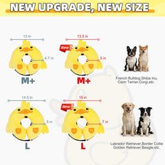 KOOLTAIL inflatable dog cone collar outer detail with reflective safety strip.
