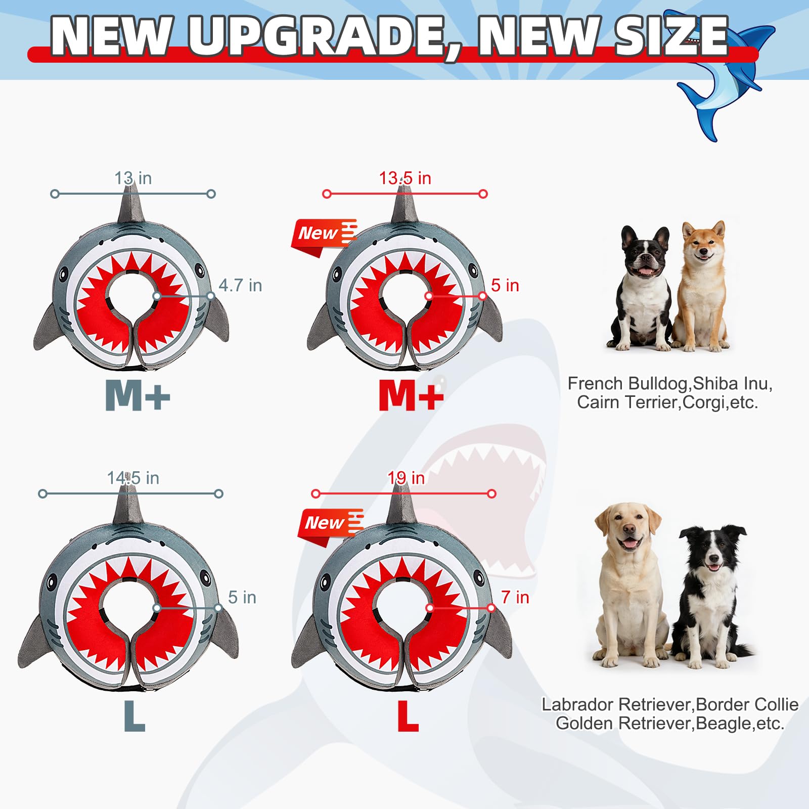 KOOLTAIL inflatable cone with lion design provides wider anti-lick coverage.