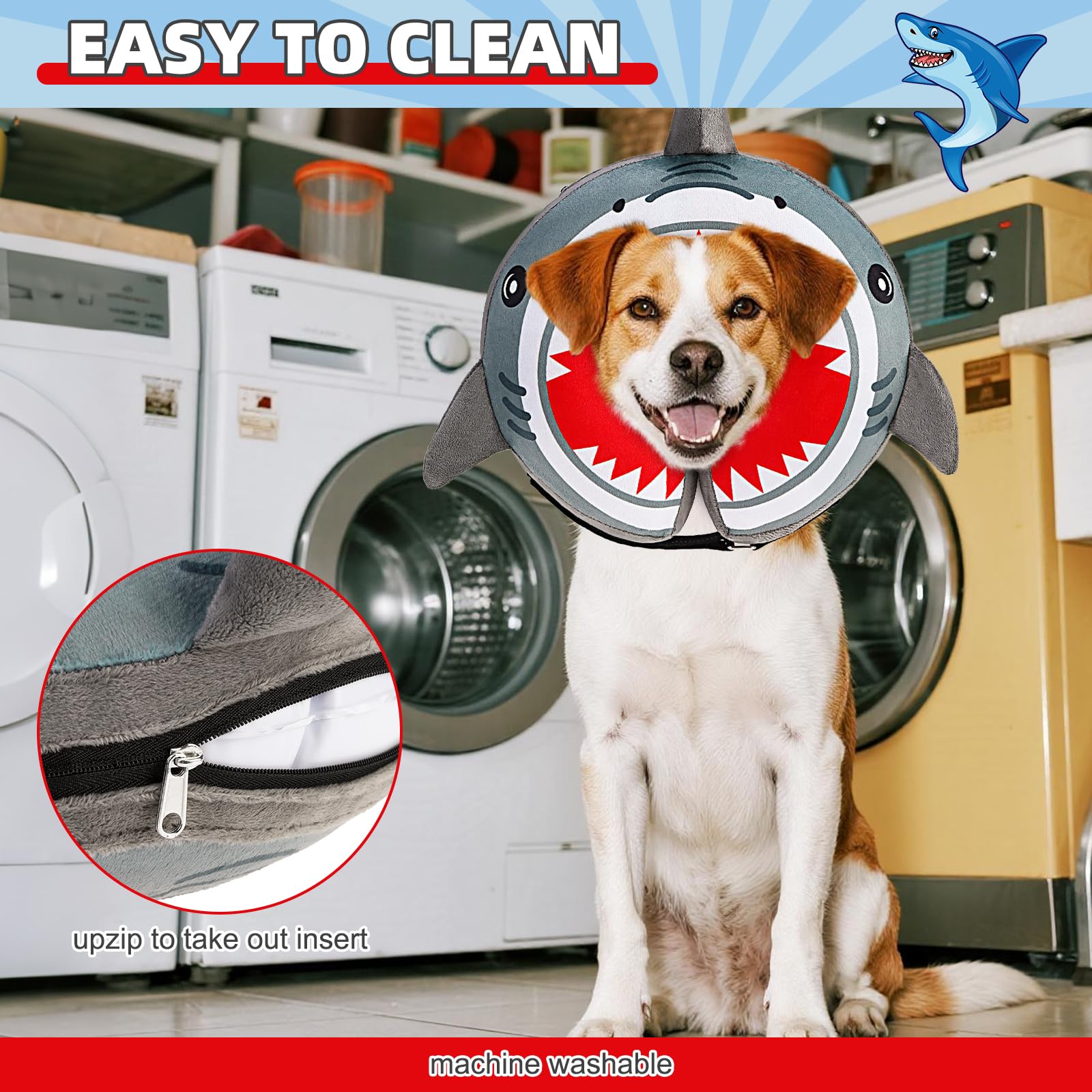 KOOLTAIL removable lining simplifies washing and quick cleanup.
