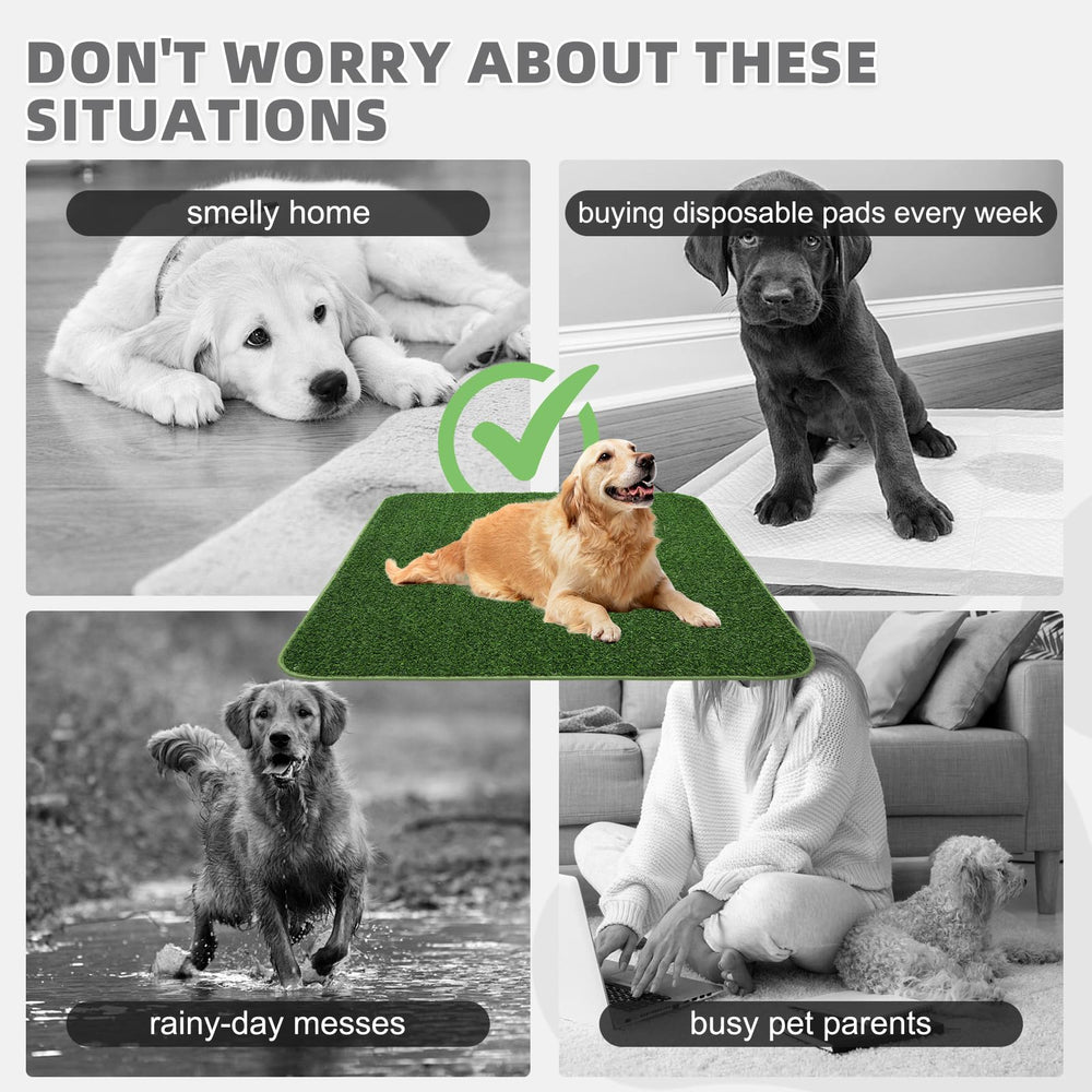 KOOLTAIL leak-proof dog pad prevents floor messes