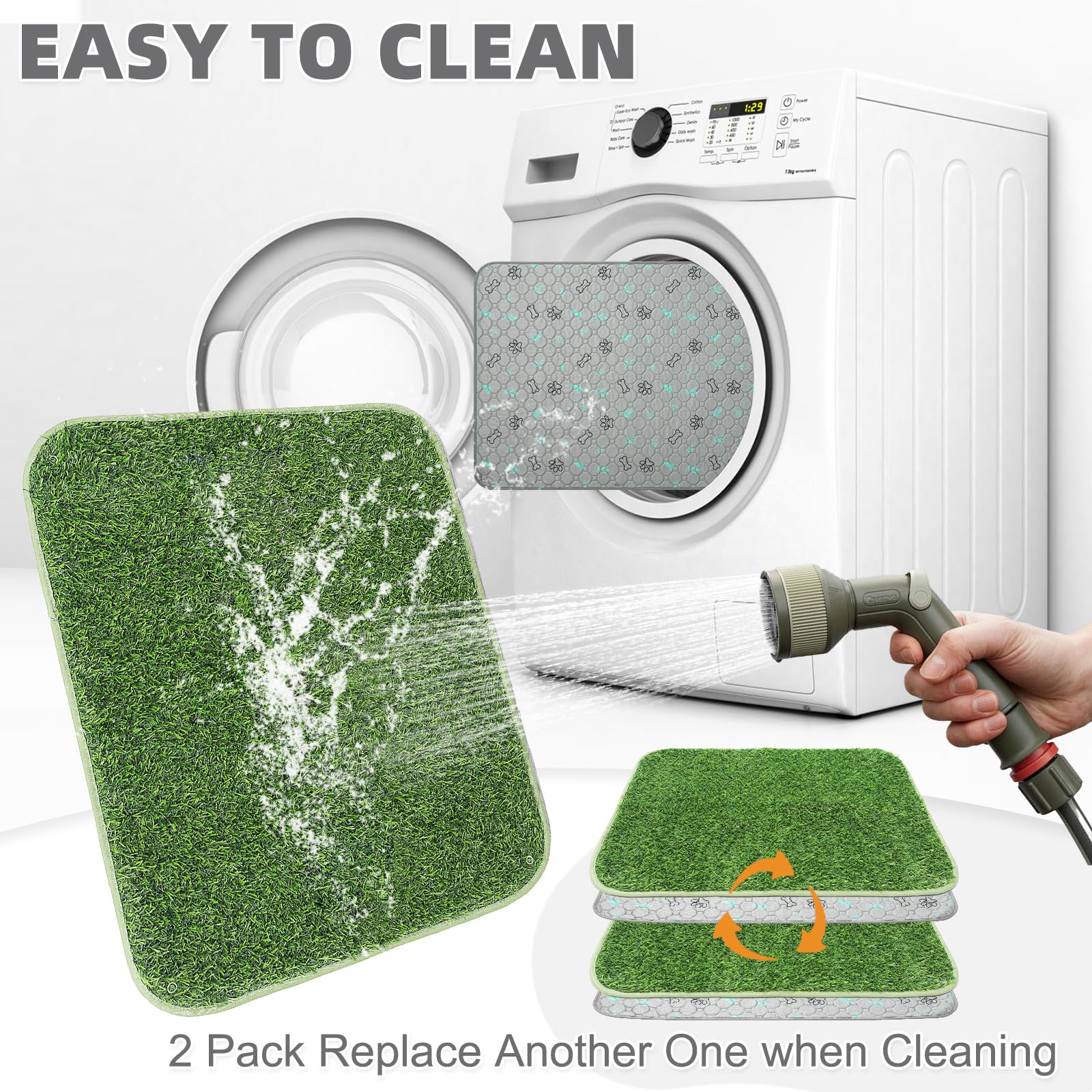 KOOLTAIL leakproof dog pad tray scene emphasizes mess-free homes.