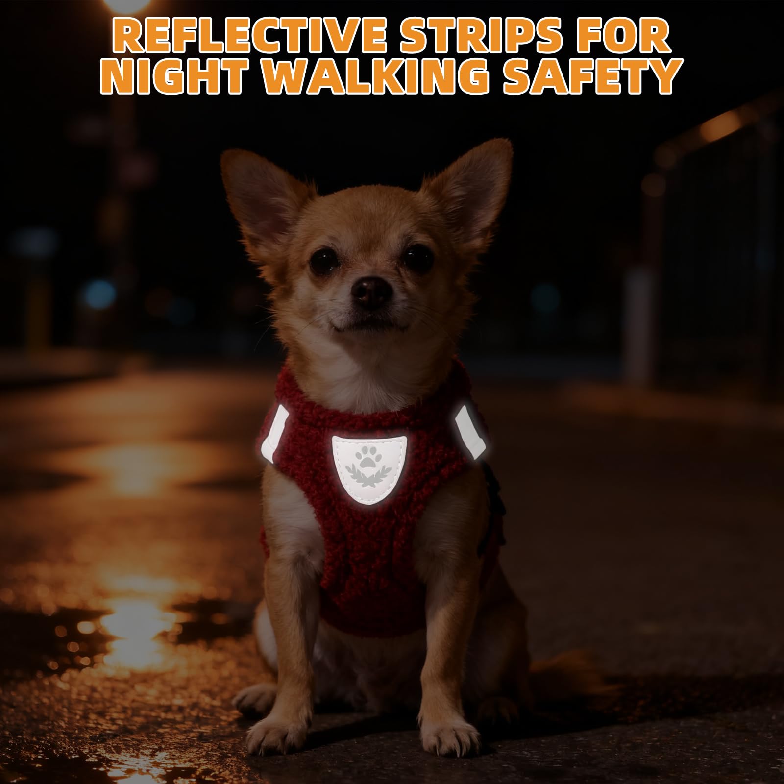 KOOLTAIL leash paired with plush harness for daily strolls
