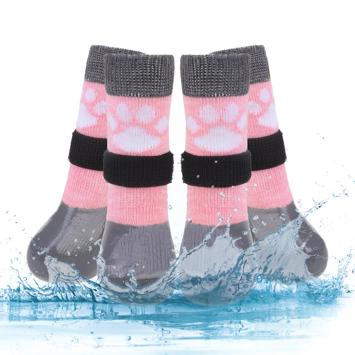 KOOLTAIL non-slip socks with paw-protector provide grip on hardwood floors