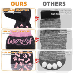 Kooltail paw protection knit provides warmth and surface protection for paws.