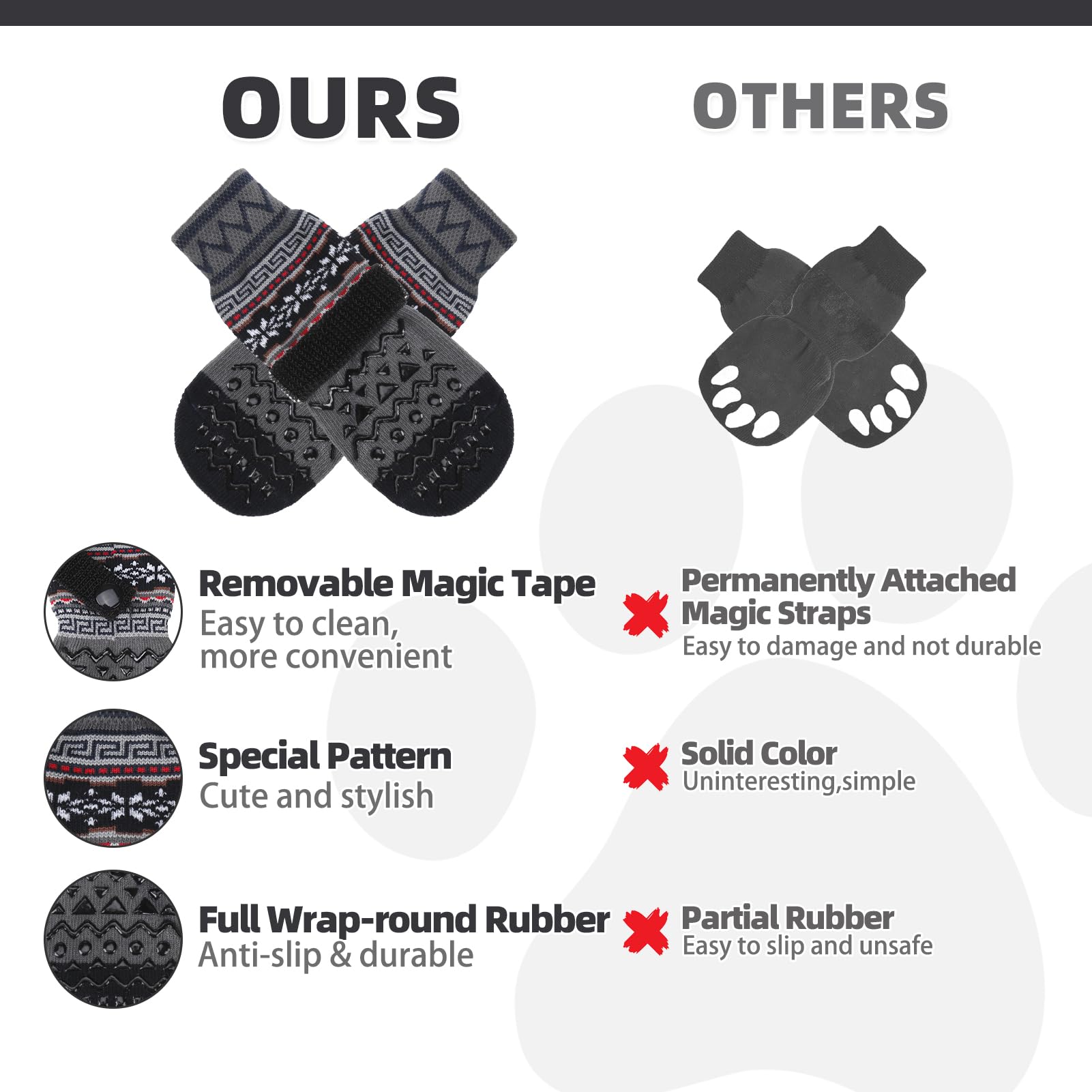 KOOLTAIL paw protectors shield paws from stones and rough surfaces.