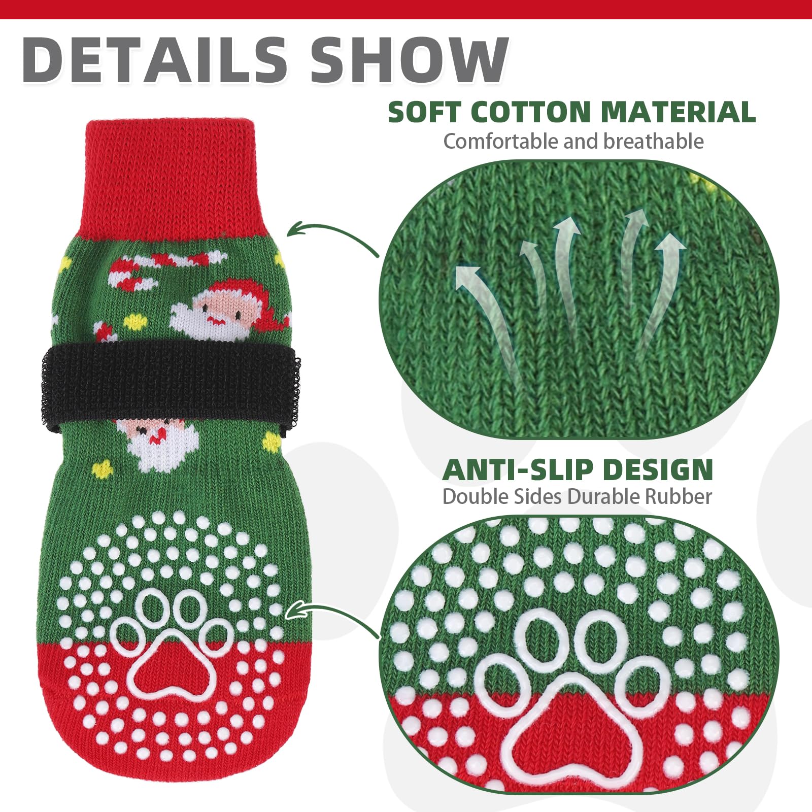 KOOLTAIL paw protectors with detachable strap detail to prevent slipping