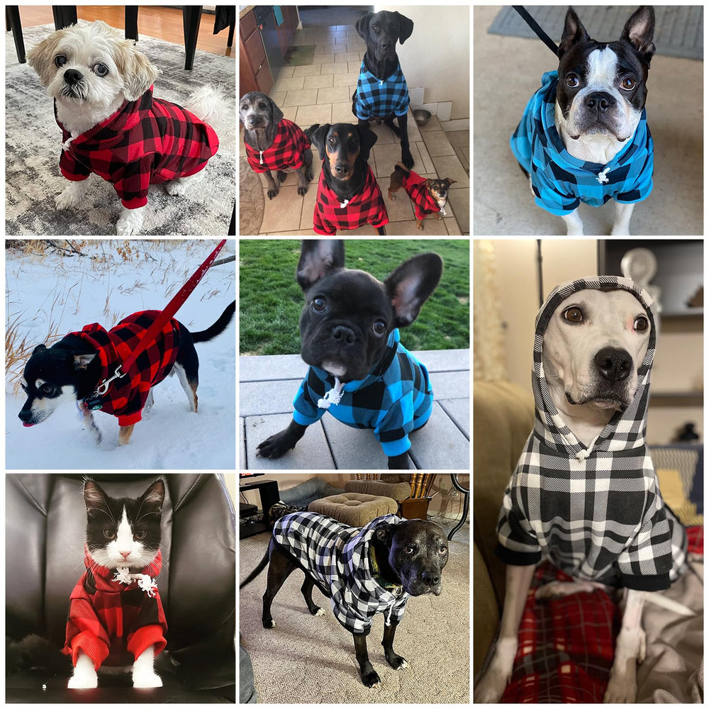 KOOLTAIL plaid dog hoodie interior fleece close-up radiates cozy warmth