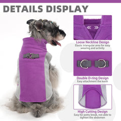 KOOLTAIL polar fleece material keeps dog warm during cold outings