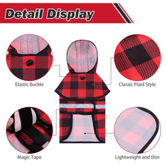 KOOLTAIL raincoat reflective strip closeup emphasizes high visibility during evening dog walks