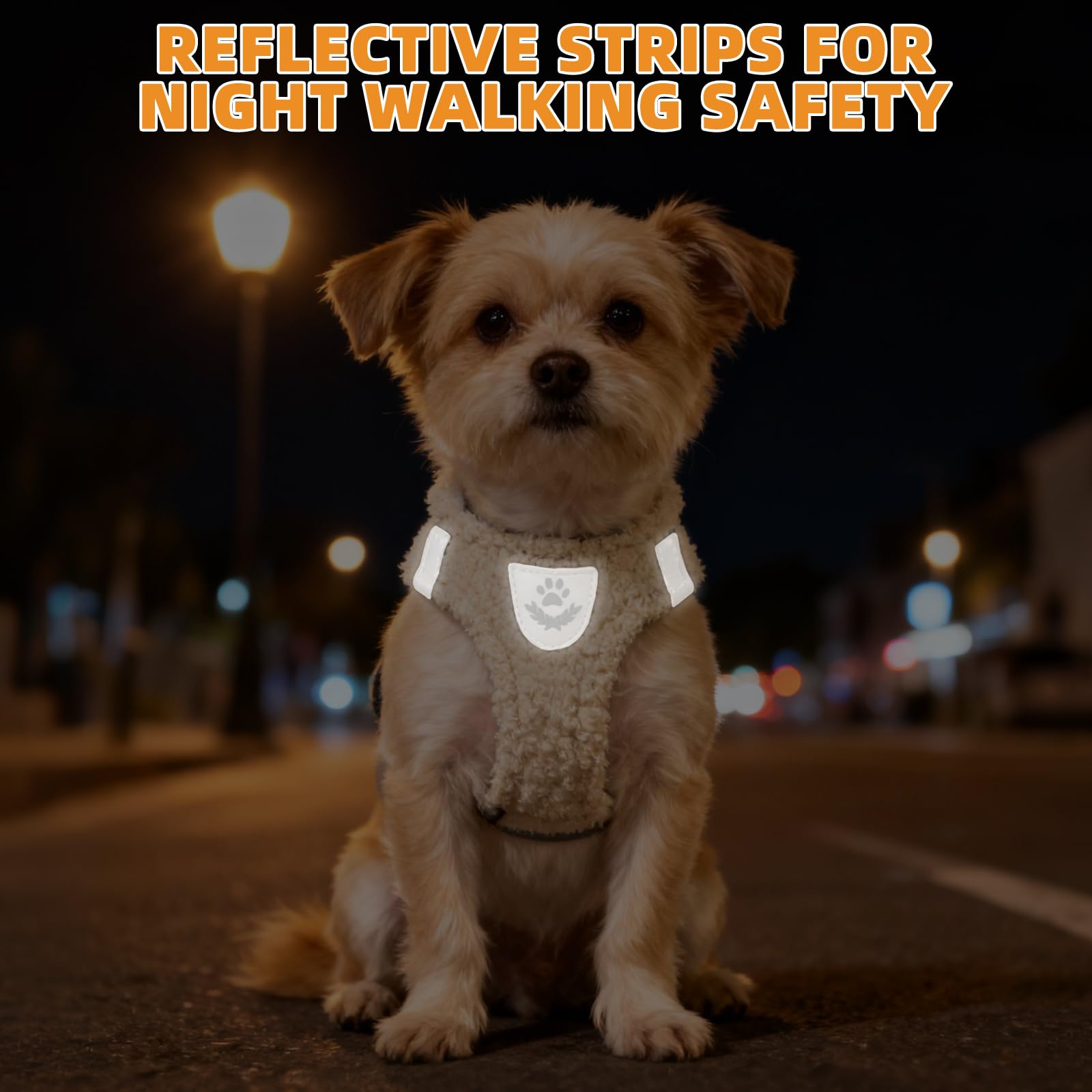 KOOLTAIL reflective details at night view improving visibility during walks