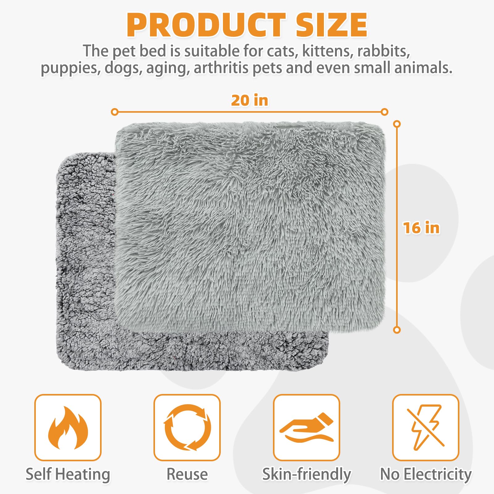 KOOLTAIL self-warming bed packaging in grey shows four-pack value.
