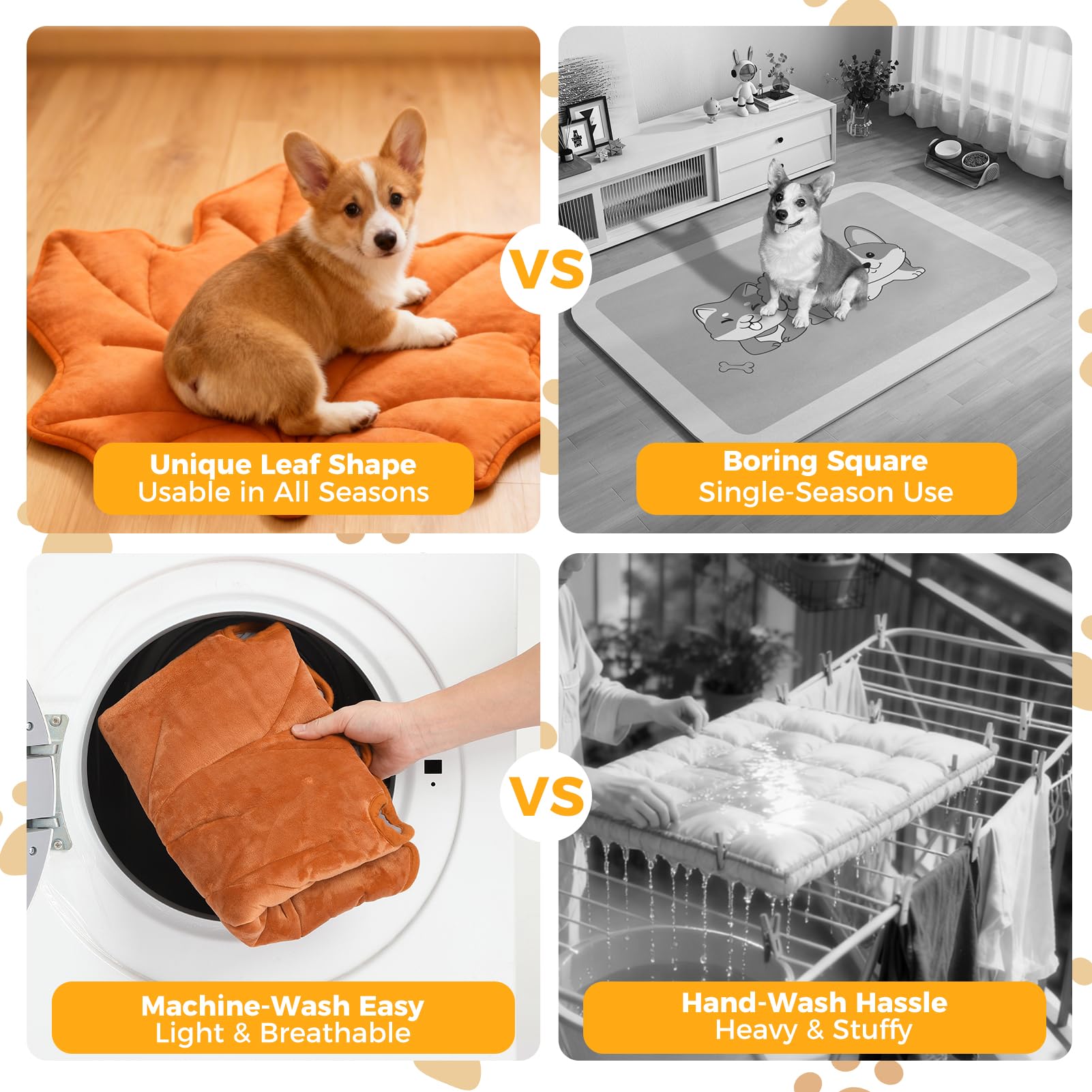 KOOLTAIL Self Warming Cat Bed Mat durable fabric detail—long-lasting chew-resistance.