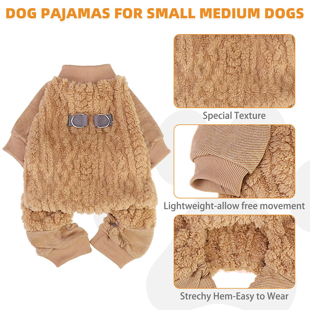 KOOLTAIL small dog pajamas leash D-ring enables safe outdoor walks