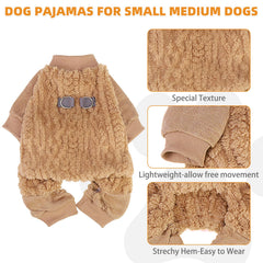 KOOLTAIL small dog pajamas leash D-ring enables safe outdoor walks