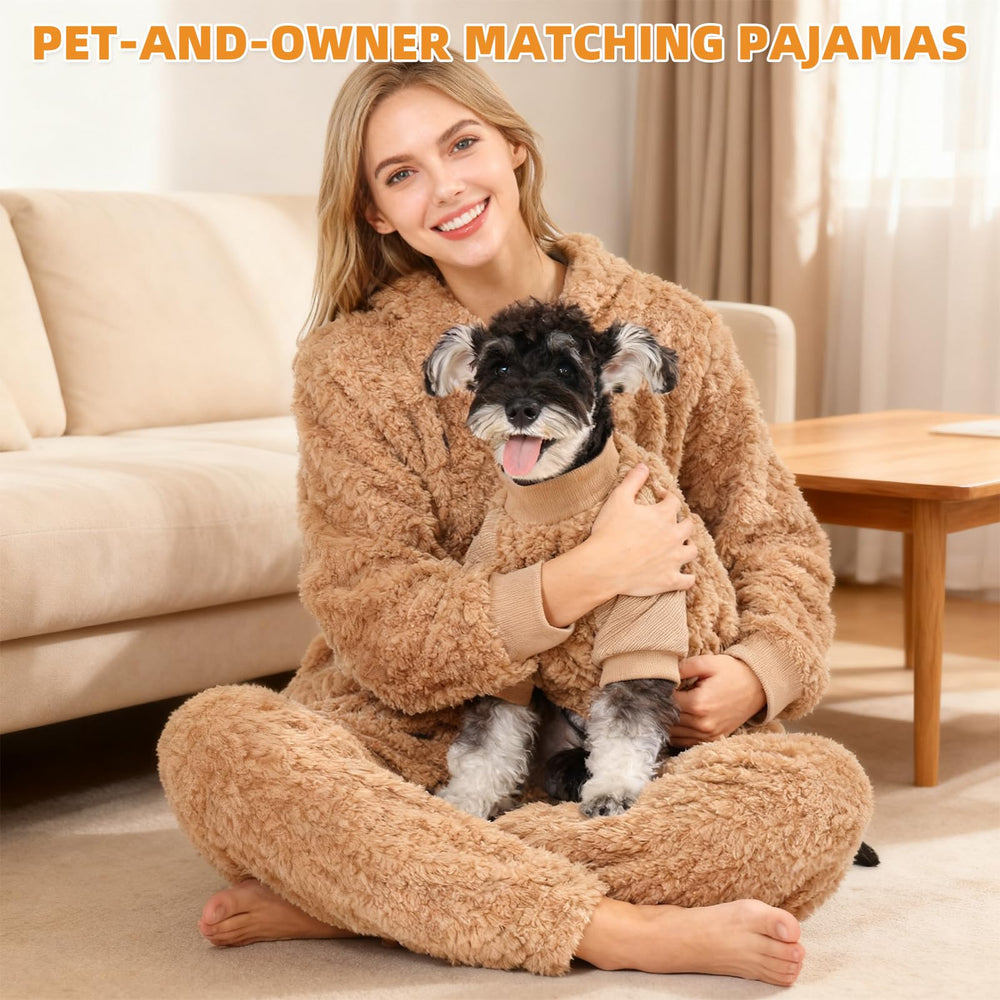 KOOLTAIL small dog pajamas beige outdoor wear option for chilly days