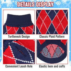 KOOLTAIL Small Dog Sweater elastic cuffs for easy on and off