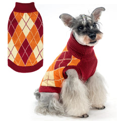 KOOLTAIL Small Dog Sweater close-up shows soft acrylic knit for cozy warmth.