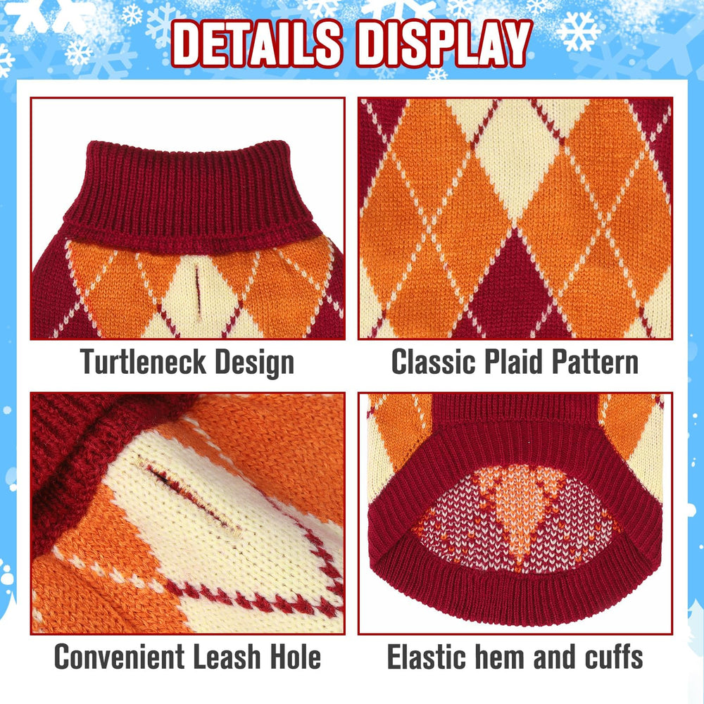 KOOLTAIL small dog sweater pullover design close-up, easy on and off with elastic cuffs.