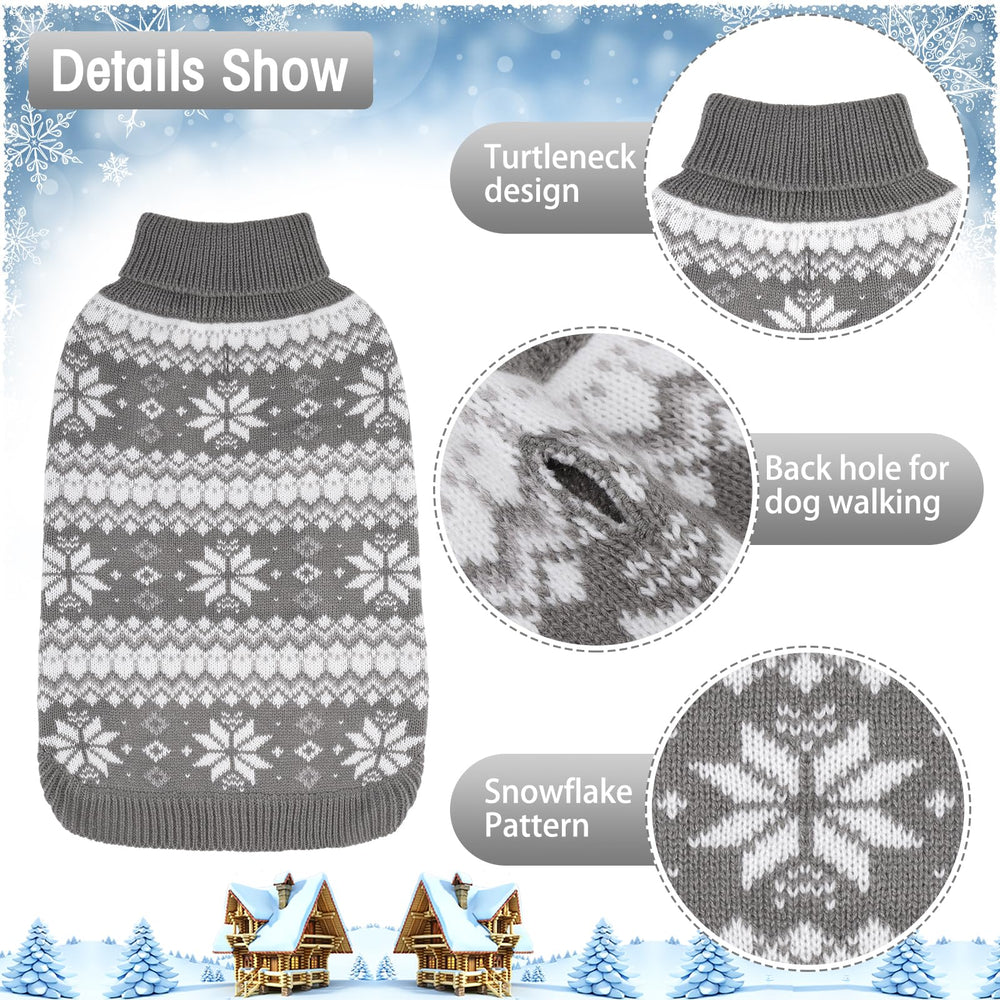 KOOLTAIL snowflake pattern closeup highlights textured yarn and festive charm