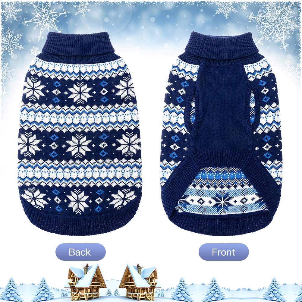 KOOLTAIL snowflake-pattern dog sweater adds festive style and Christmas-ready charm