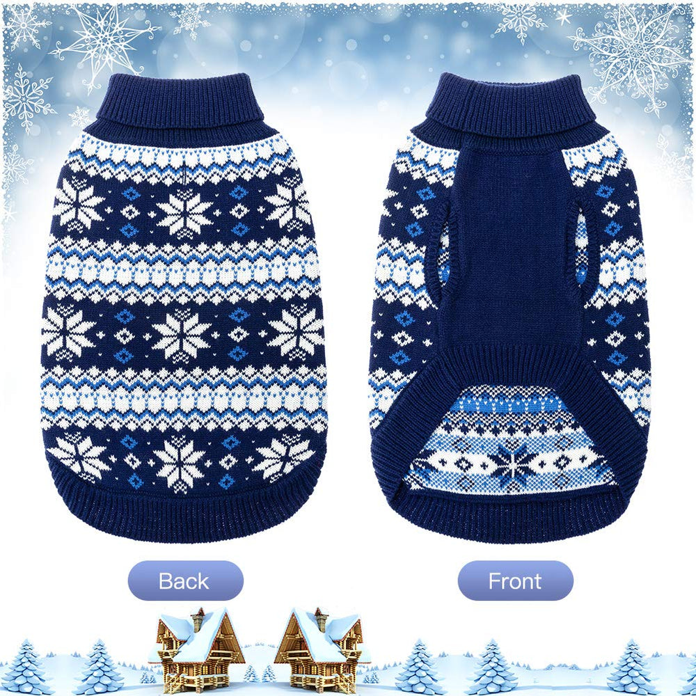 KOOLTAIL snowflake-pattern dog sweater adds festive style and Christmas-ready charm