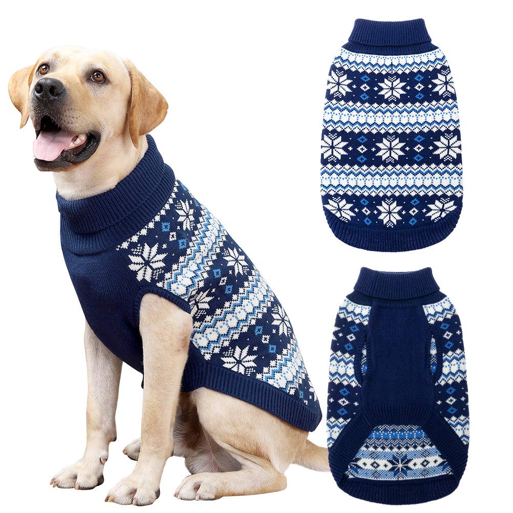 KOOLTAIL snowflake-pattern sweater, front view, cozy warmth for winter walks