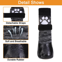Kooltail soft cotton upper socks keep paws comfortable during walks.