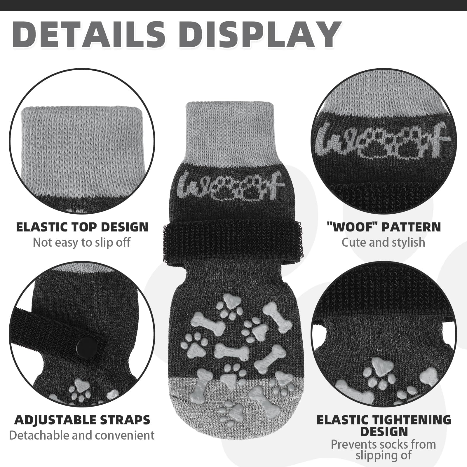 KOOLTAIL soft-durable paw socks highlight breathable fabric for cozy protection.