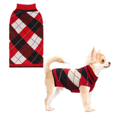 KOOLTAIL sudadera para perro cuadros clásico, ideal para paseos invernales