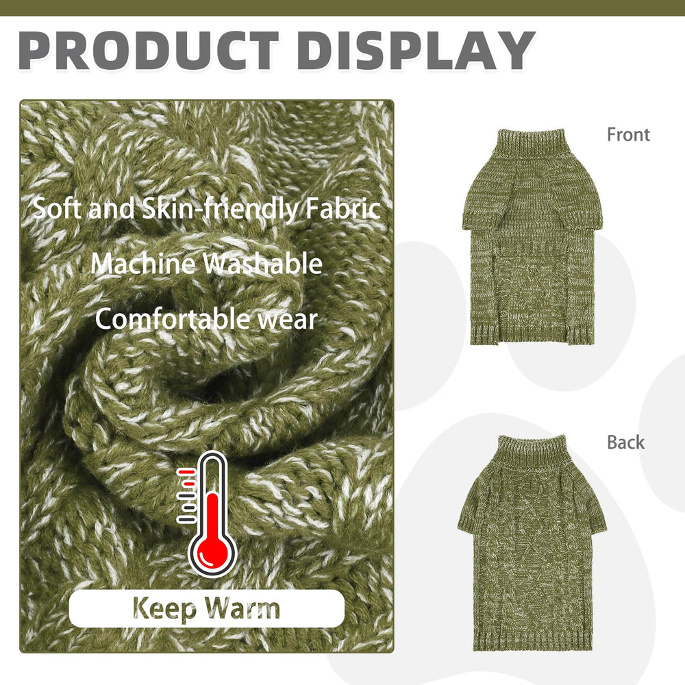 KOOLTAIL sudadera para perro – cuello tortuga, protege cuello y garganta del frío.
