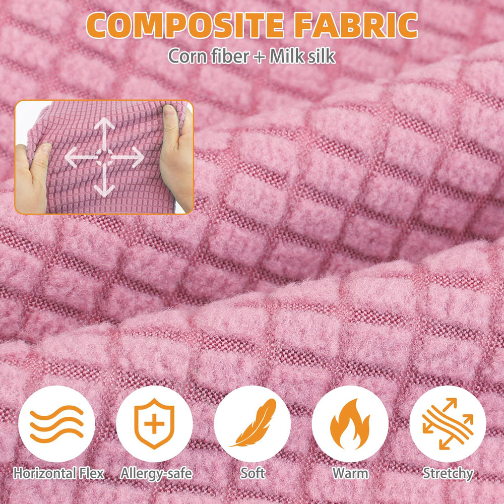 KOOLTAIL suéter suave con tejido uniforme en rosa para uso diario y juego.