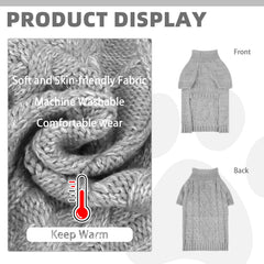 KOOLTAIL turtleneck knit close-up highlighting neck warmth