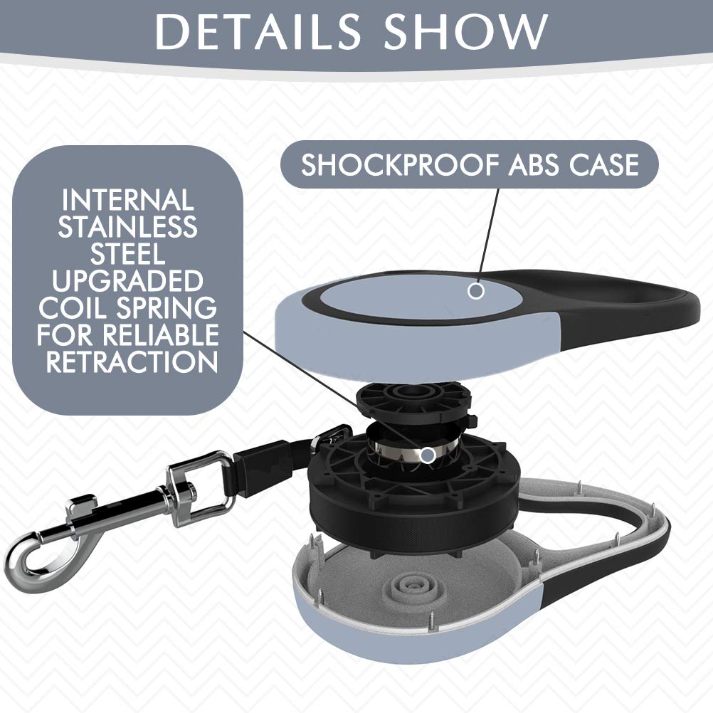KOOLTAIL two-dog leash supports up to 55 lbs per dog for coordinated strolls