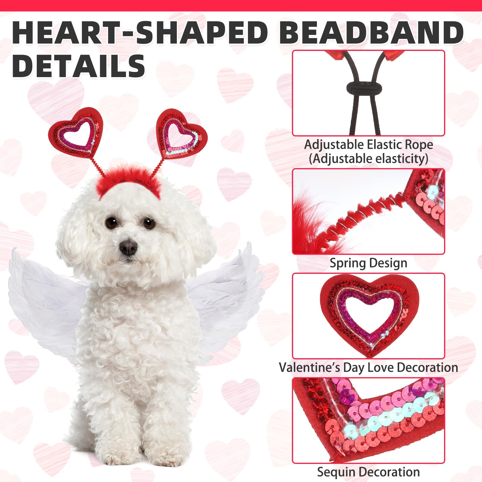 KOOLTAIL Valentines Dog Costume Easy-Wear makes quick dressing for celebrations.