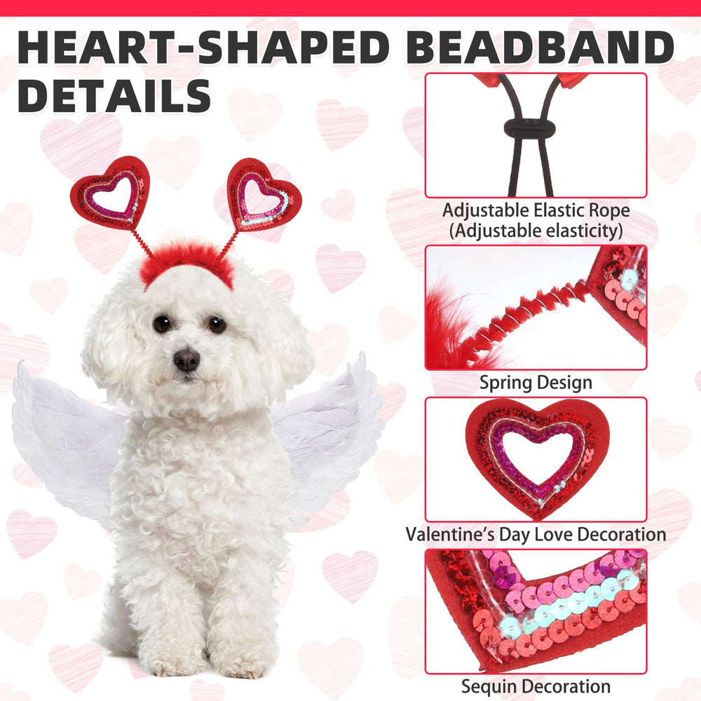 KOOLTAIL Valentines Dog Costume Easy-Wear makes quick dressing for celebrations.