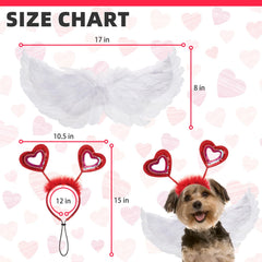 KOOLTAIL Valentines Heart Headband red adds festive charm for Valentine's Day costumes.