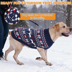KOOLTAIL warm wind-resistant dog sweater protects against cold gusts outdoors