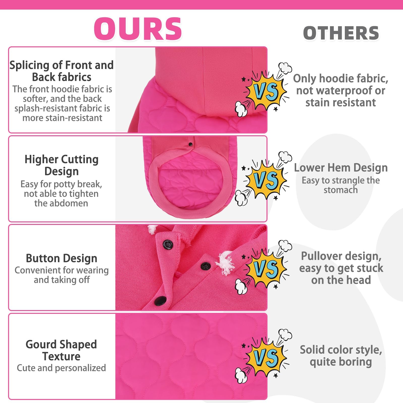 KOOLTAIL waterproof back fabric keeps pet dry during winter walks
