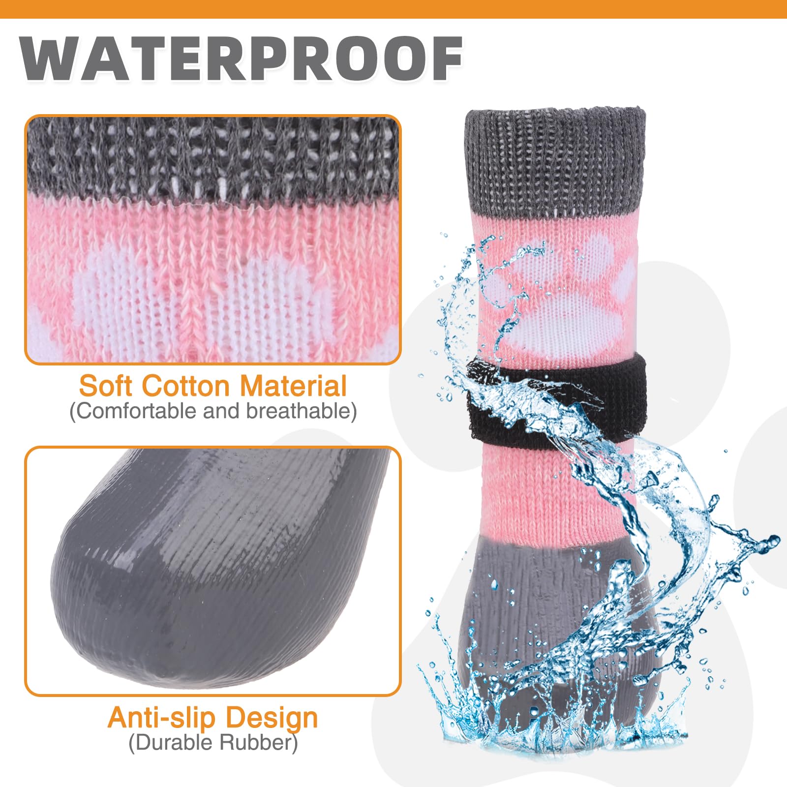 KOOLTAIL waterproof bottom keeps paws dry on wet pavement