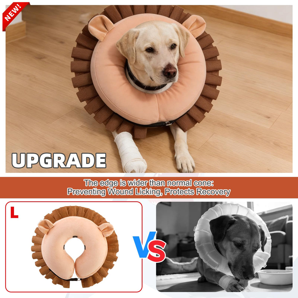 KOOLTAIL wide anti-licking area cover extends protection around neck