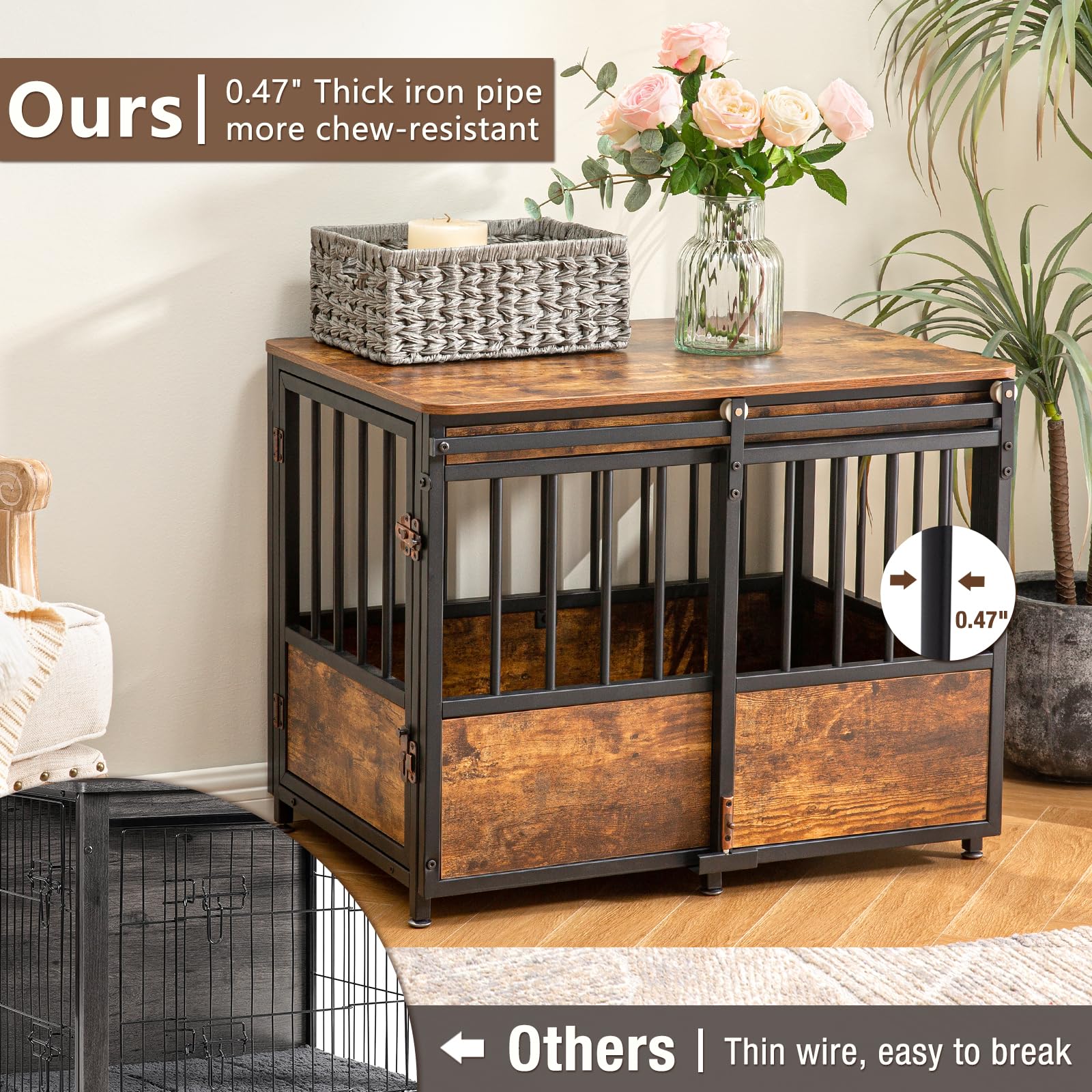 KOOPRO ventilation full-view crate provides a clear view for calm, connected moments.