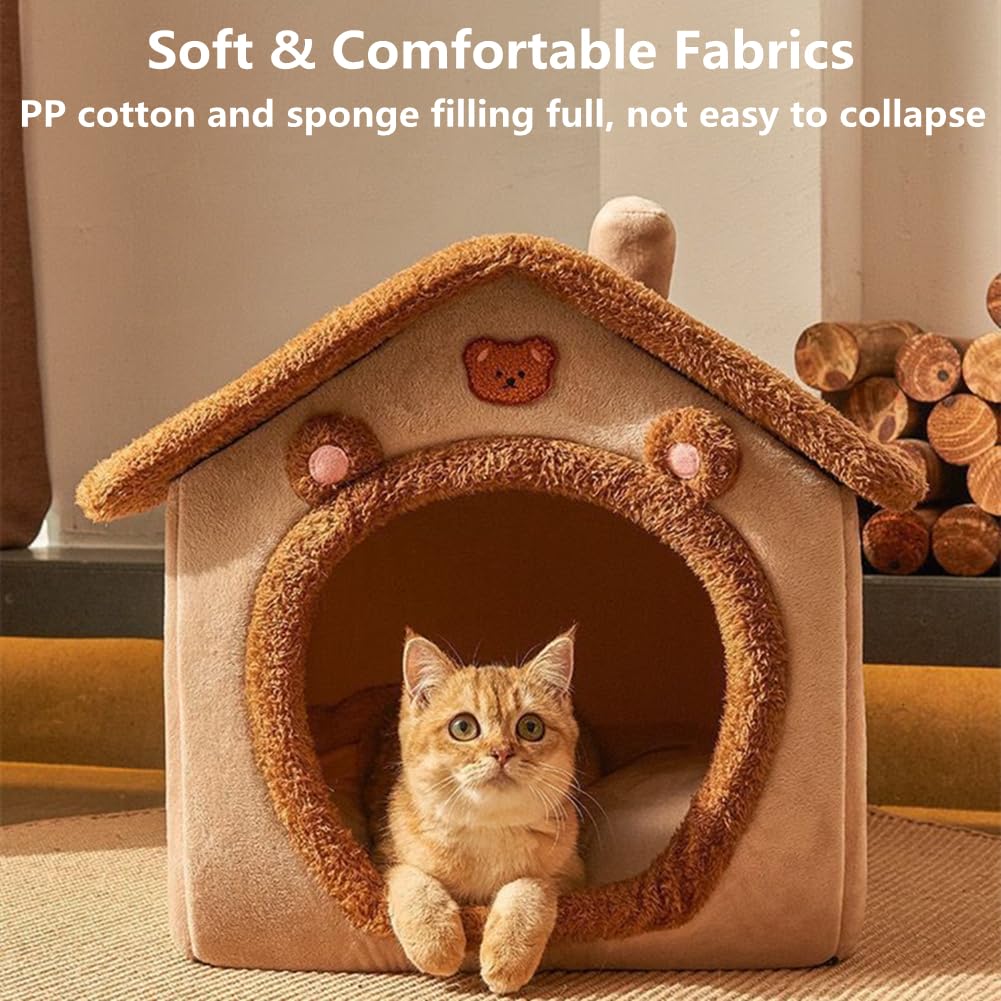 KooTeedd cat bed featuring an anti-slip bottom for secure resting.