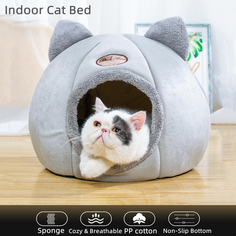 KooTeedd cat-bed pink cushion removable shows easy cleaning and versatile use.