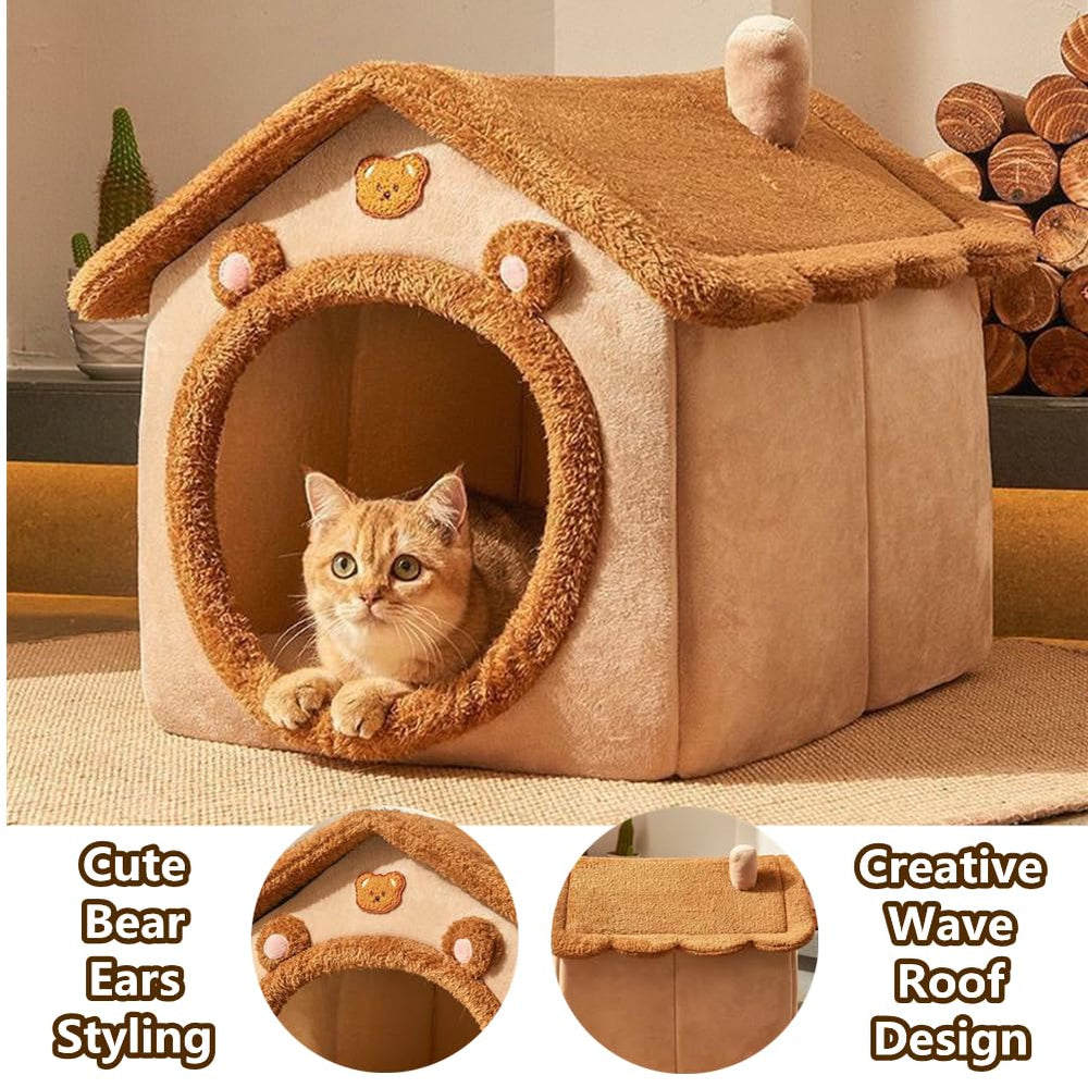 KooTeedd cat bed is machine washable for easy cleaning.