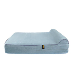 KOPEKS dog bed replacement cover grey large front view for quick bed refresh.